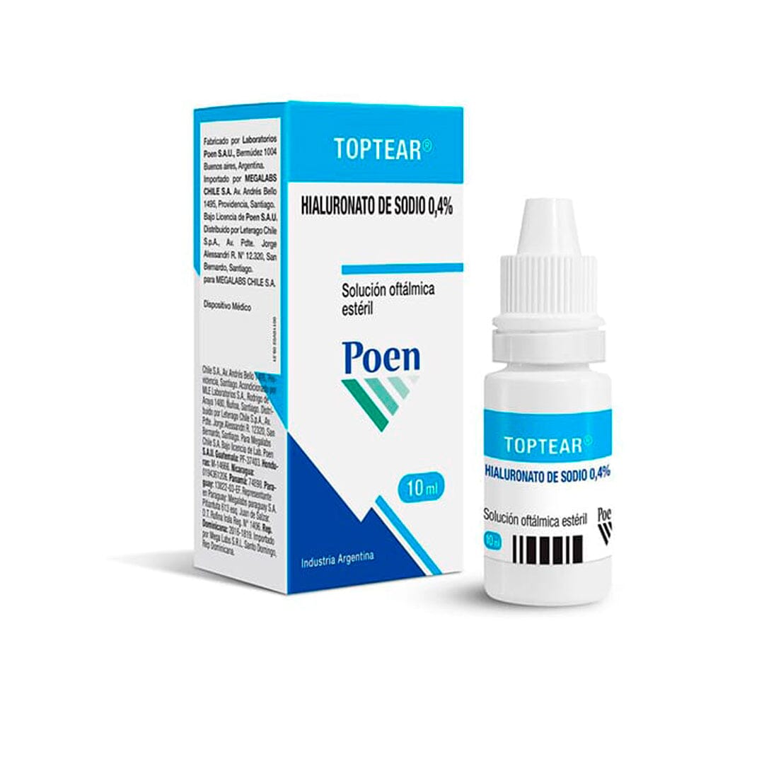 Toptear Solución Oftálmica 0,4 % x 10 mL Pharma Investi